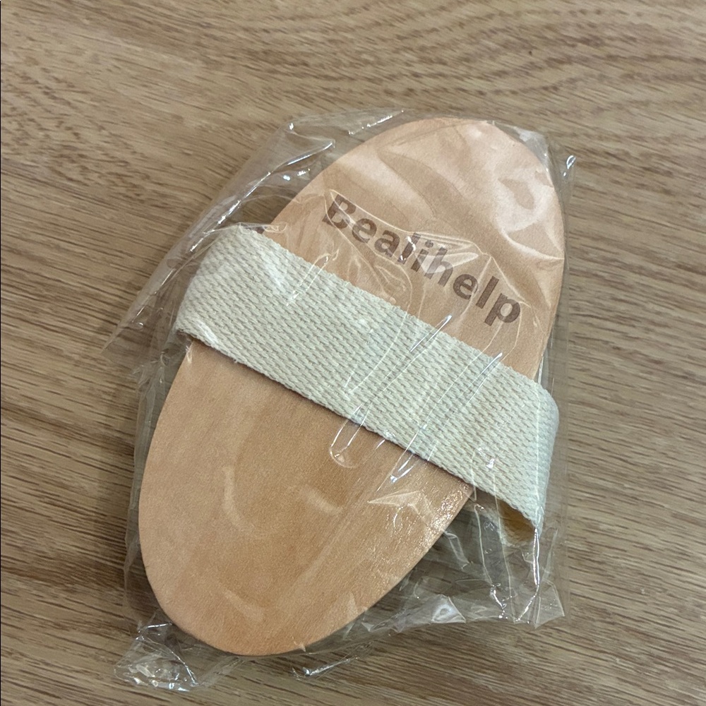 Beige Handheld Body Massage Brush - Picture 2 of 2